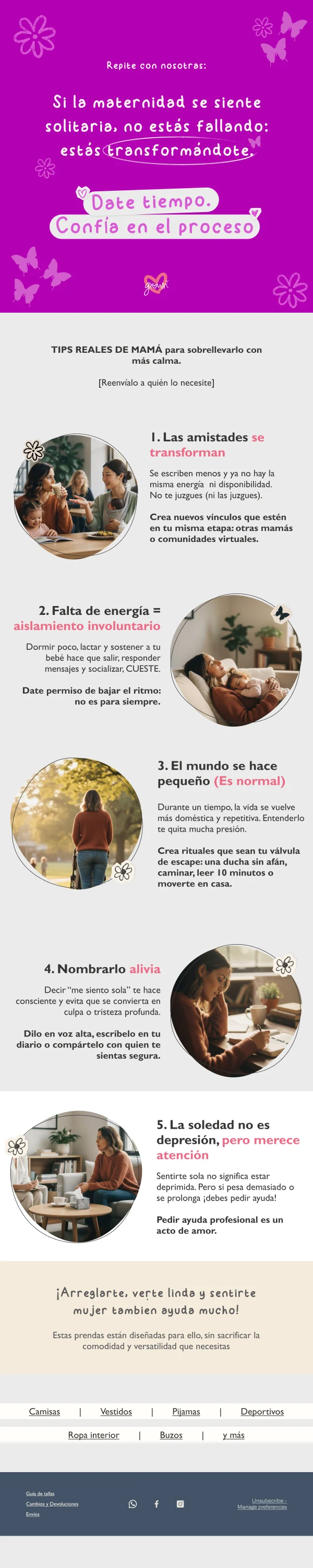 Em [La maternidad es el proceso más solitario que hay]