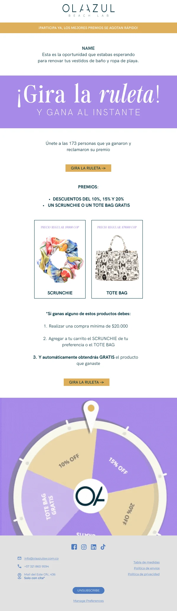 Em [Última oportunidad]