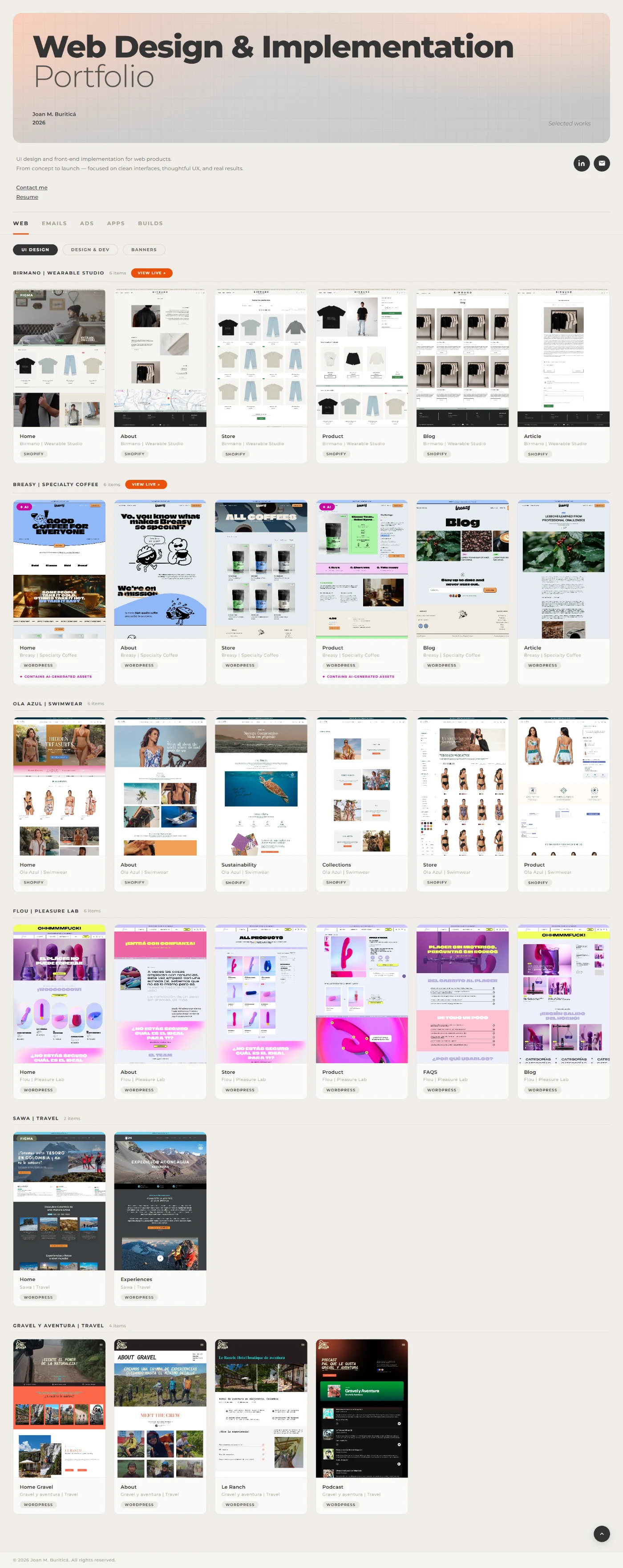 Portfolio design app